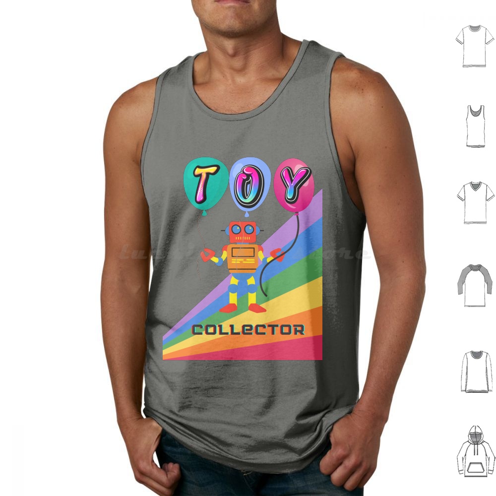 Vintage Collectibles Toys - Toy Collector Tank Tops Print Cotton