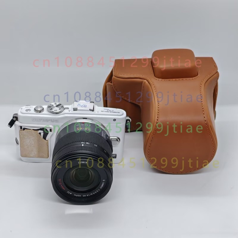 Camera Leather Case - Leather case for OLYMPUS Pen E-PL6