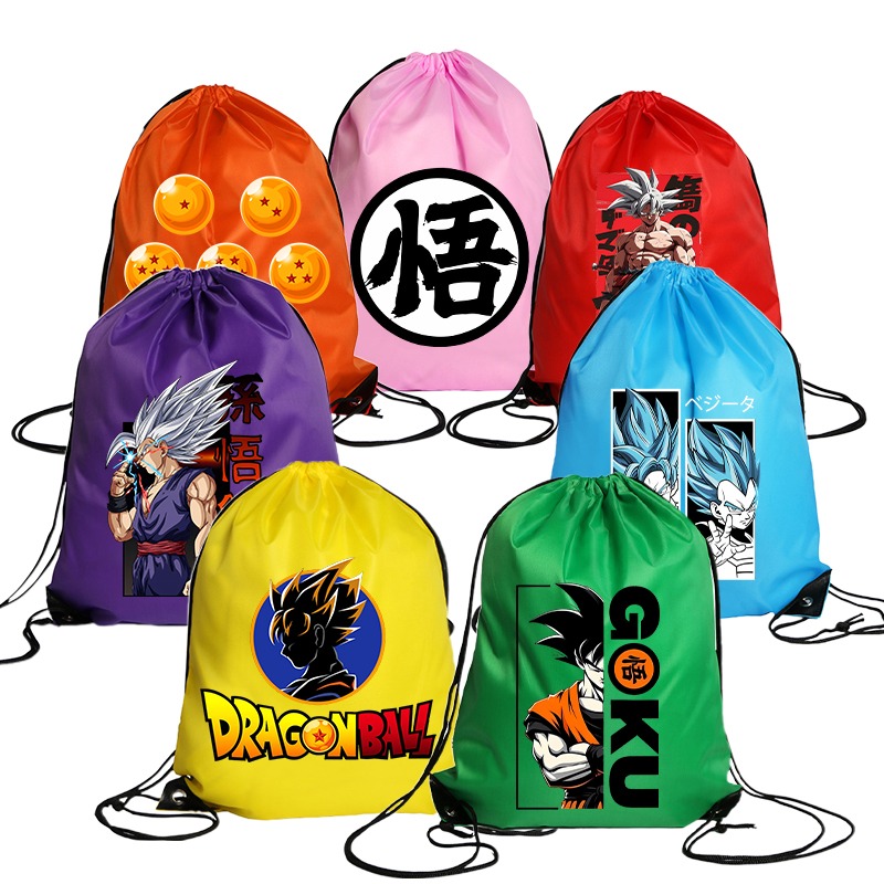 Vintage Collectible Figurines - Dragon Balles Drawstring Bag Boy Anime