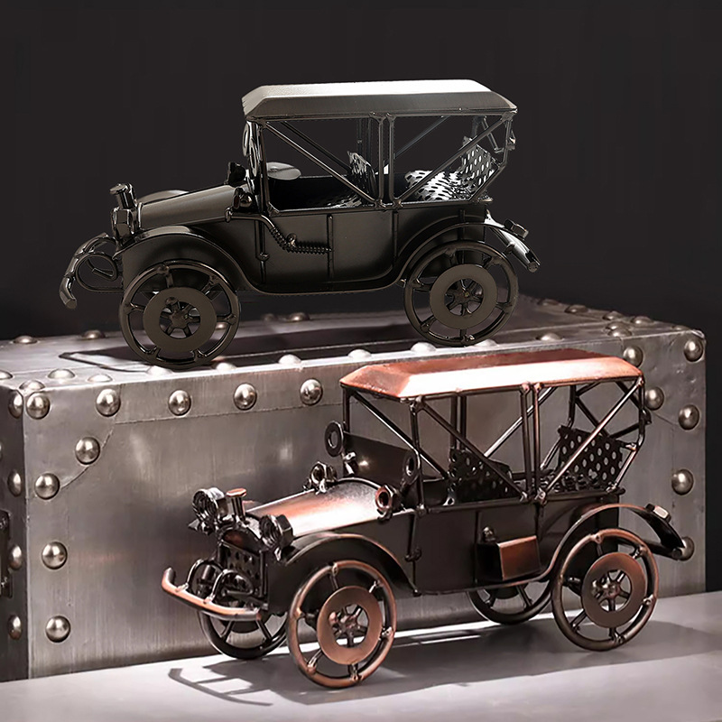 Vintage Collectibles Toys - European Style Vintage Alloy Old Car