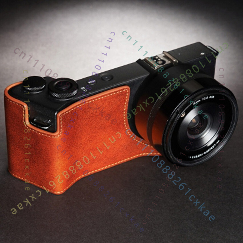 Handmade Genuine Leather Half  - đánh giá và giá Camera Leather Case
