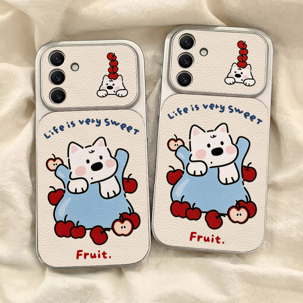 Cute Cartoon Dog Lanyard Phone - đánh giá và giá Camera Leather Case