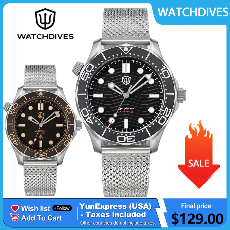 Watchdives 42mm Titanium Dive  - đánh giá và giá Vintage Collectible Watches
